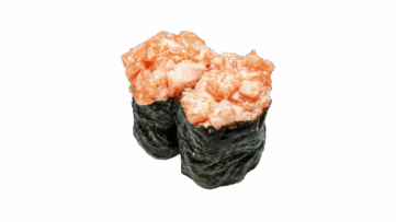 Gunkan with salmon x2