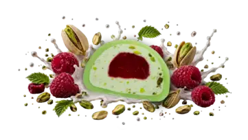 Mochi «Pistacja-Malina»