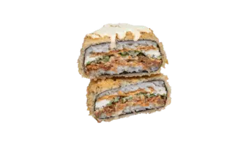 Mini Sushi Burger ze smażonym łososiem