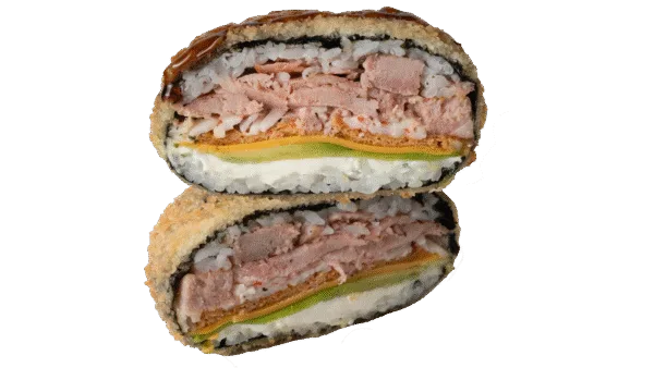 Mini Sushi burger z tuńczykiem i krabem